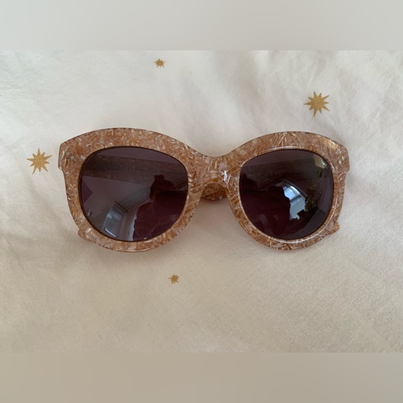 KREWE - Julia Cat-Eyed Sunglasses - Pink Marbled - Picture 9 of 11